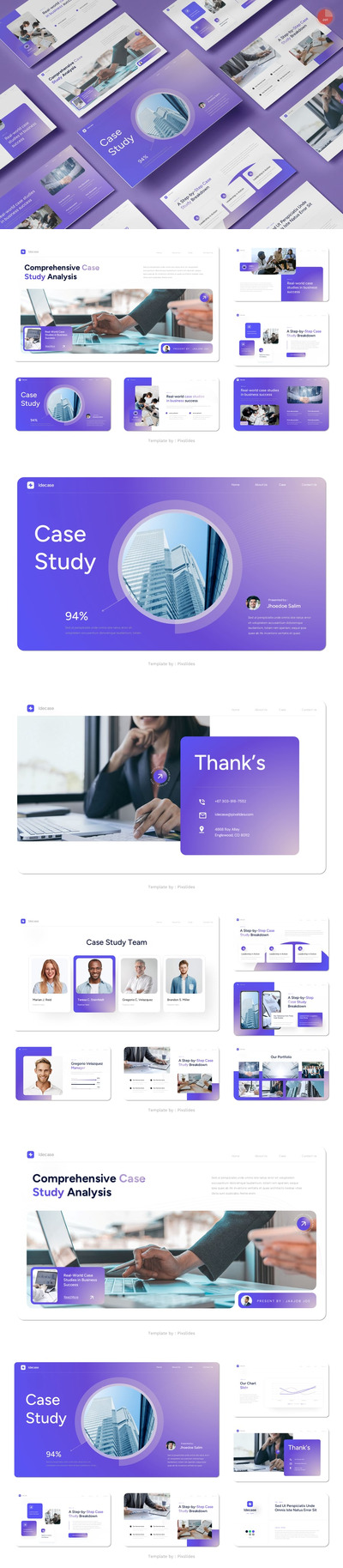 商业案例研究PPT模板 (PPTX)