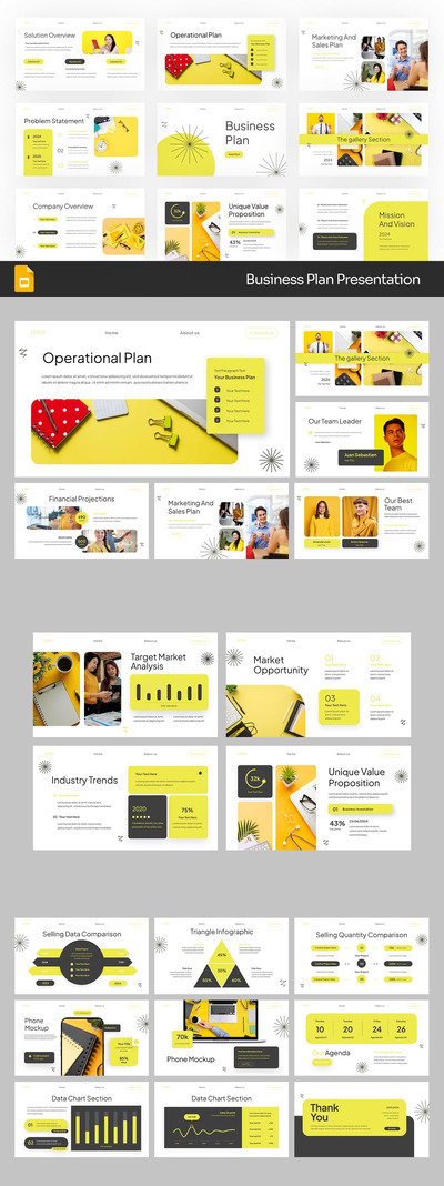 商业计划PPT模板 (PPTX)