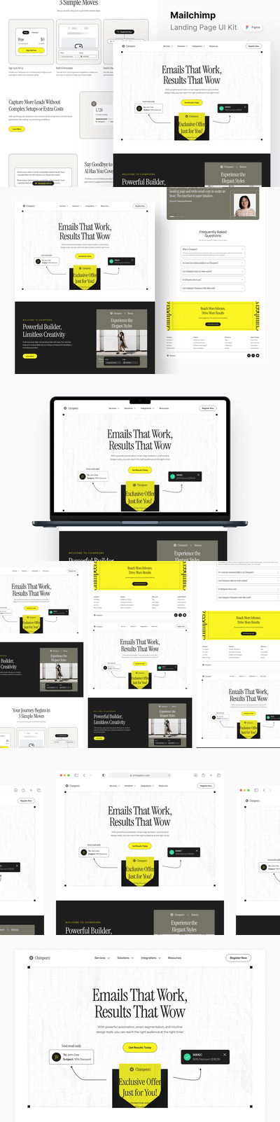 着陆页网页模板 (FIG)