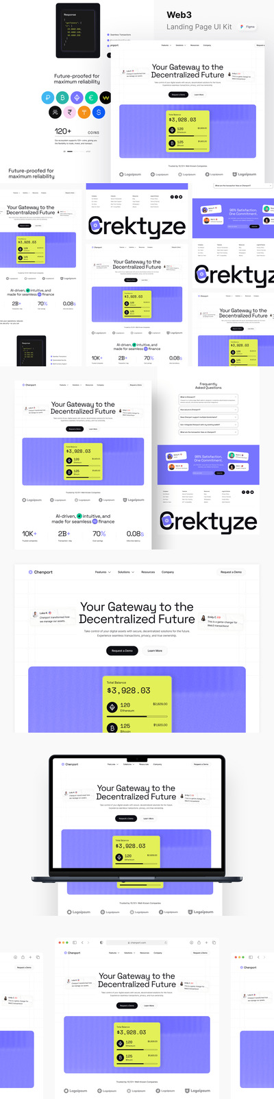 Web3着陆页网页模板 (FIG)