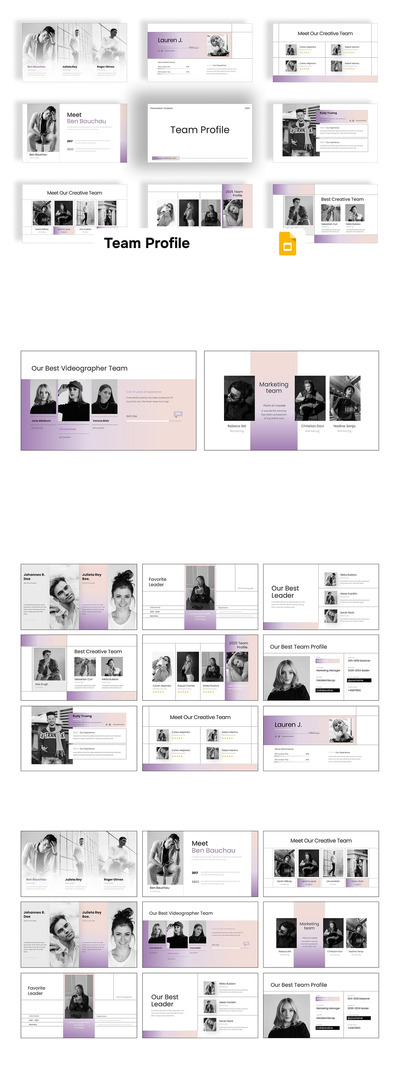 团队资料PPT模板 (PPTX)