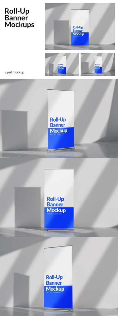 卷起横幅模型样机 (PSD)