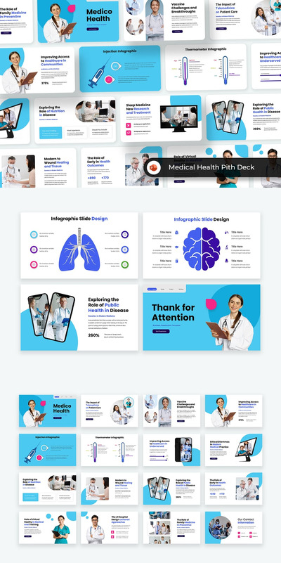 医疗保健PPT模板 (PPT,PPTX)