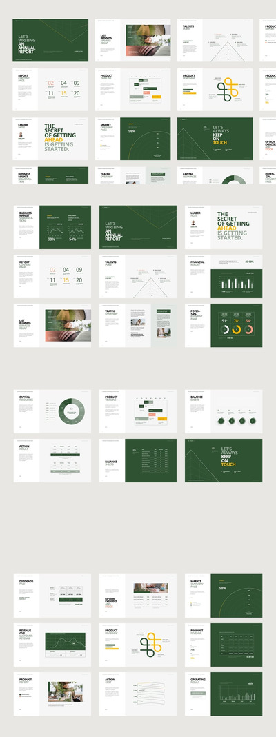 年度报告PPT模板 (PPTX)