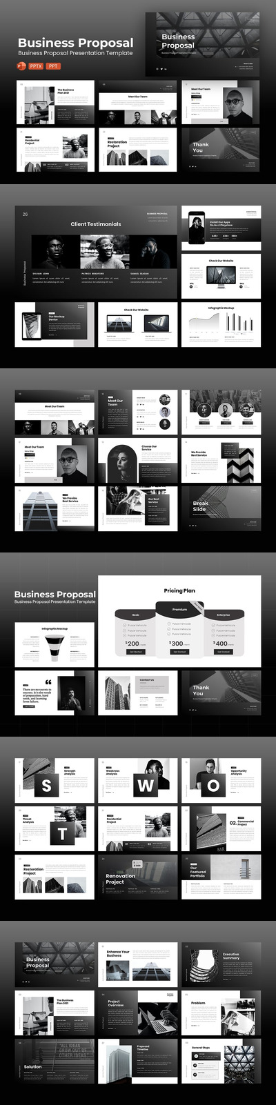 业务建议PPT模板 (PPT,PPTX)