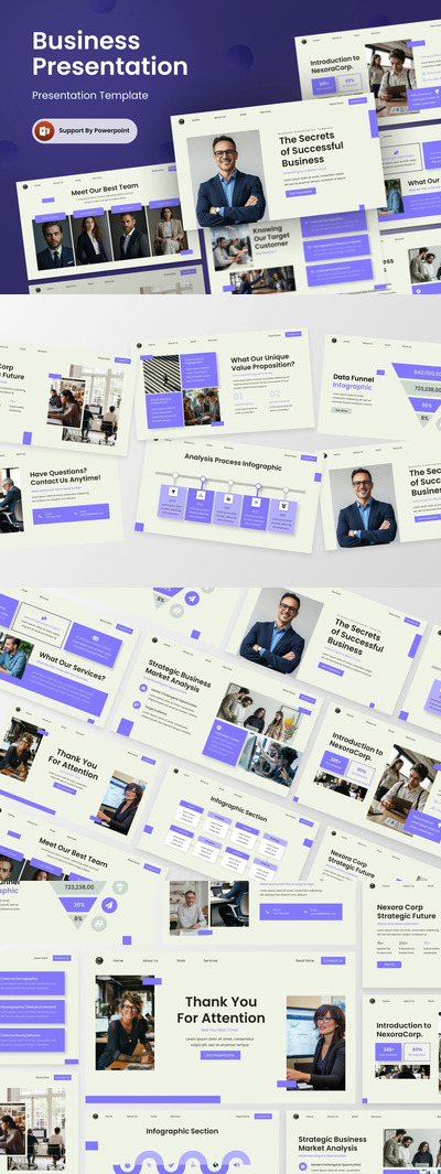 成功的秘密 -PPT模板 (PPTX)