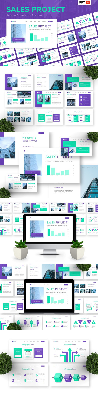 销售项目 - 业务PPT模板 (PPTX)