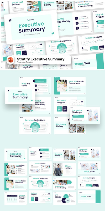 执行摘要PPT模板 (PPTX)