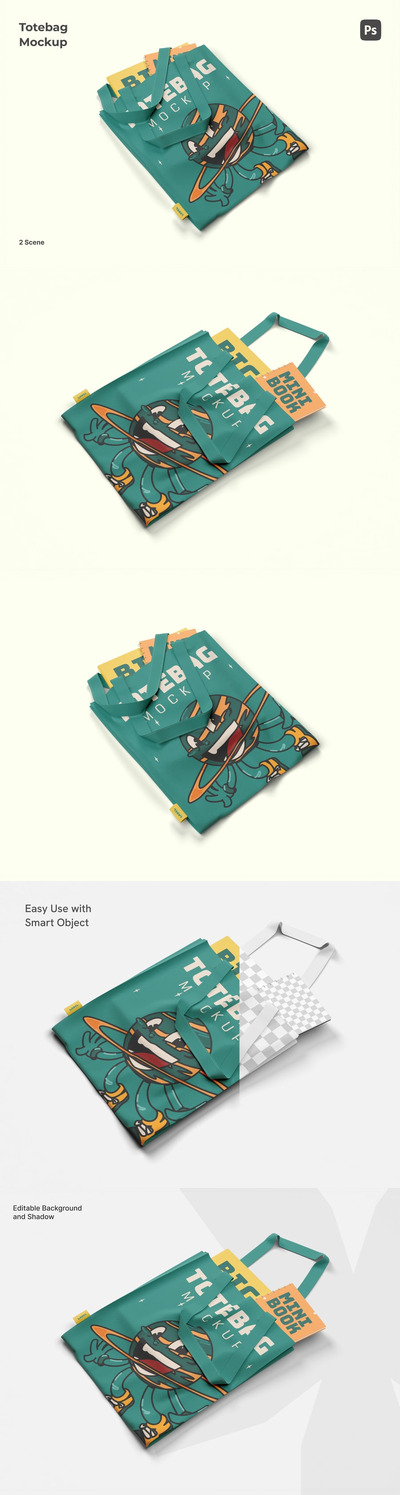 手提袋模型样机 (PSD)