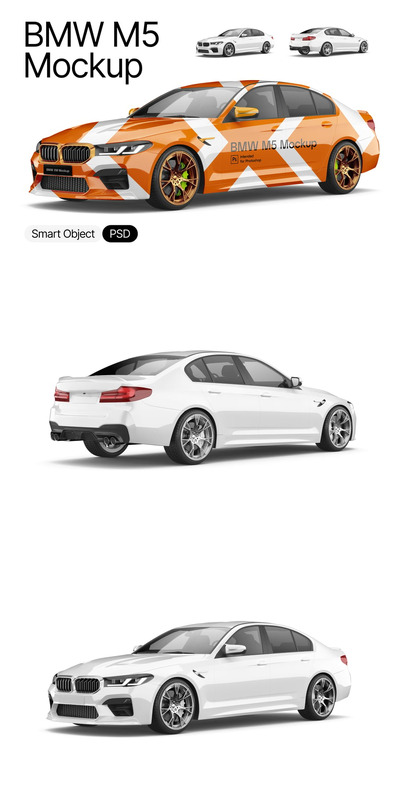 宝马M5模型样机 (PSD)