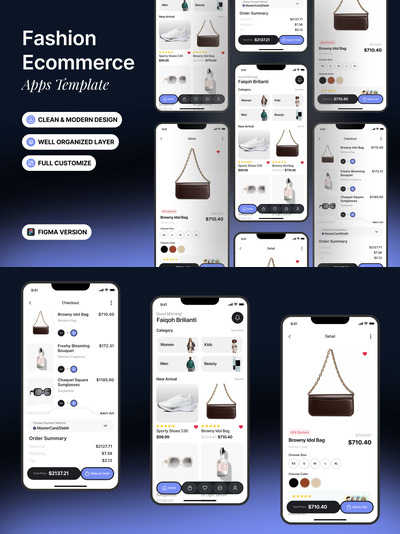 时尚电子商务APP UI KIT (FIG)