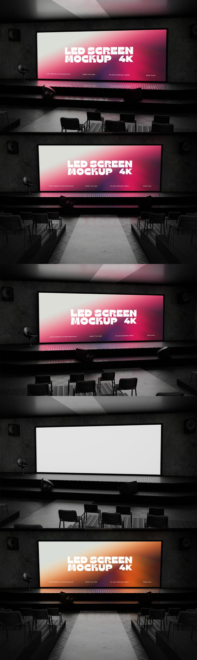 LED演示舞台模型样机 (PSD)