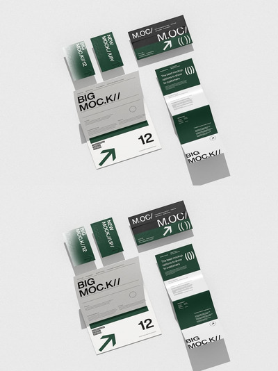 现代文具身份模型套件样机 (PSD)