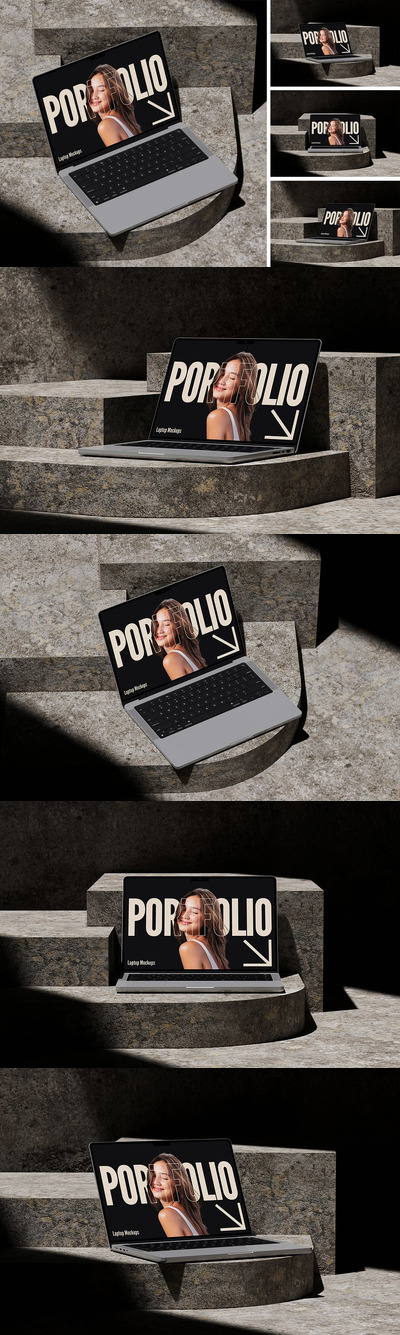 笔记本电脑模型样机 (PSD)