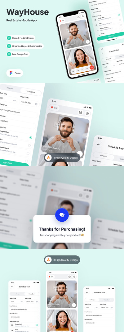 在线会议应用APP UI KIT (FIG)