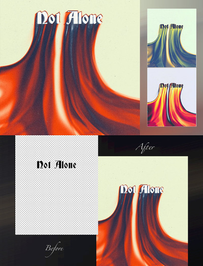 拖尾可编辑的文字效果 (PSD)