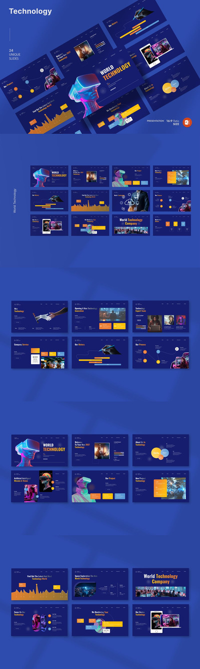 世界技术演示模板PPT模板