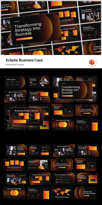 业务案例PPT模板