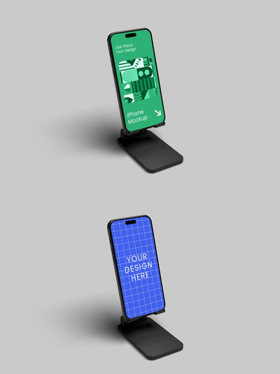iPhone手机模型样机 (PSD)