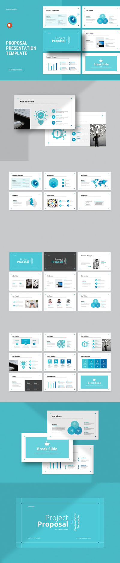 项目提案PPT模板 (PPTX)