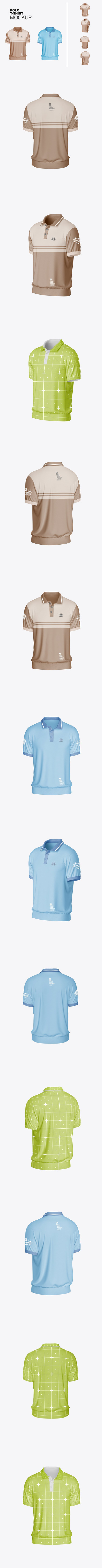 休闲polo衬衫模型样机 (PSD)