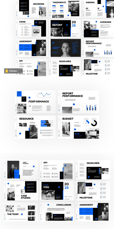 会议报告PPT模板 (PPTX)