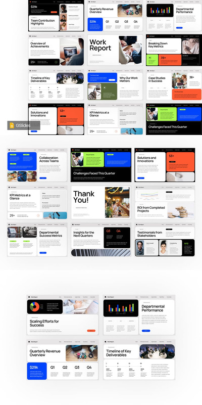 工作报告PPT模板 (PPTX)