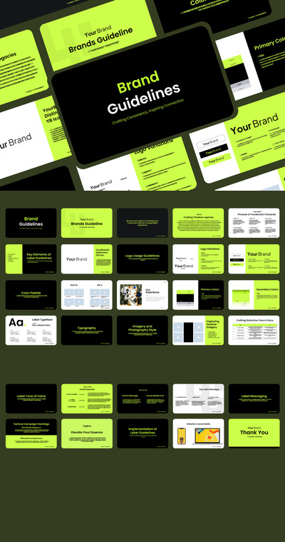 品牌准则演示模板PPT模板 (PPTX)