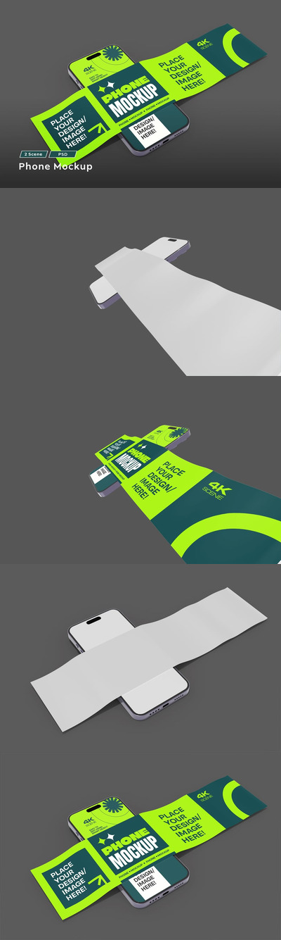 Instagram手机模型样机 (PSD)