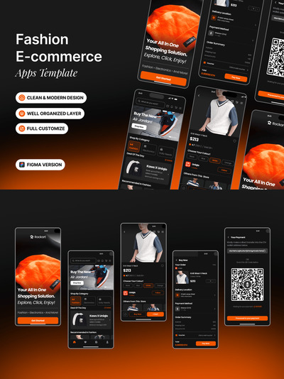 时尚电子商务 - 应用APP UI KIT (FIG)