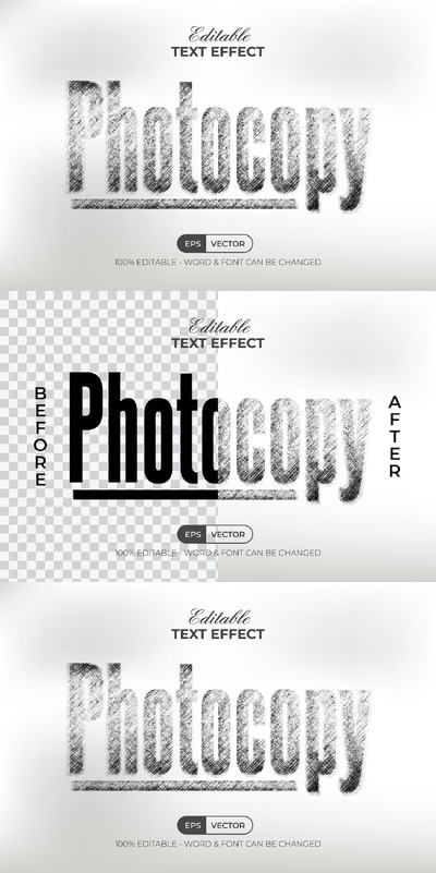 影印效果样式 (AI,EPS)