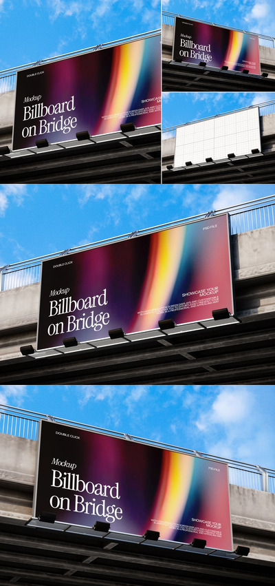 广告牌模型样机 (PSD)