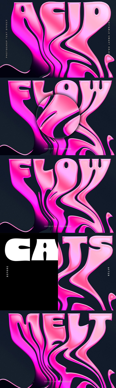 融化金属PSD文本效果 (PSD)