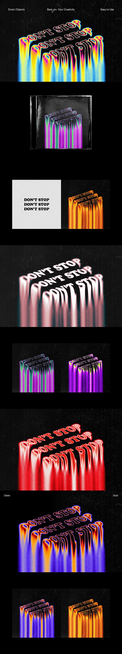 熔化文本效果 (PSD)