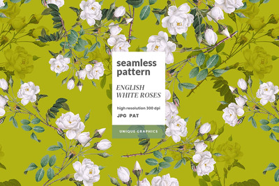英国白玫瑰图案 (JPG)