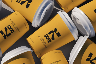 咖啡杯模型样机 (PSD)