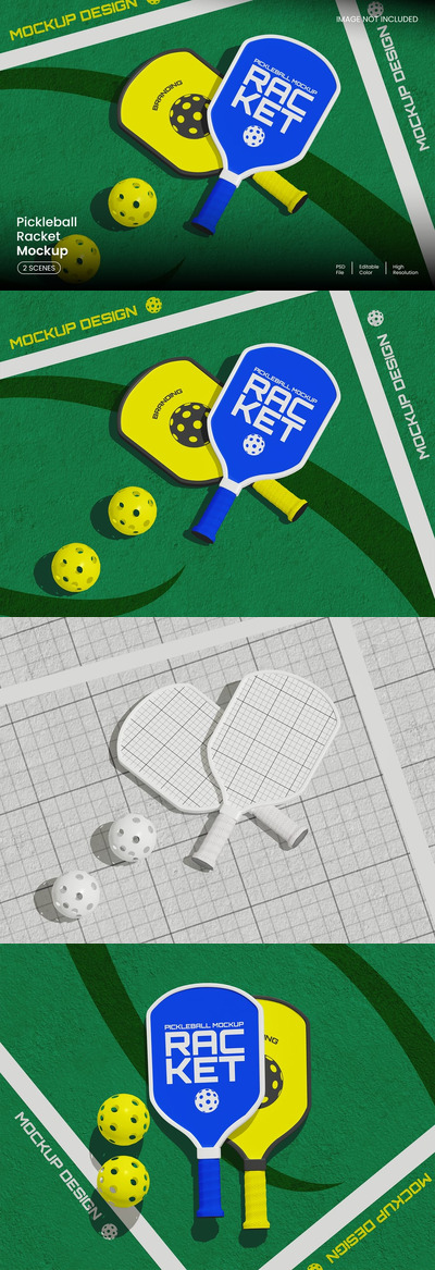 泡菜球（匹克球）球拍模型样机 (PSD)