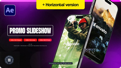 手机APP垂直促销幻灯片 (AEP)