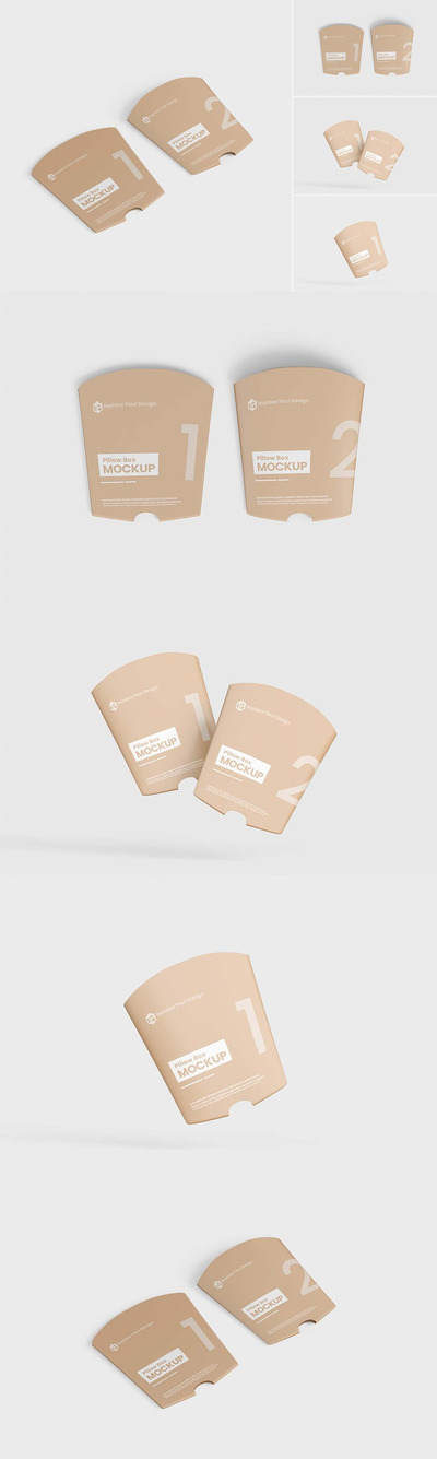 枕头盒模型样机 (JPG,PSD)