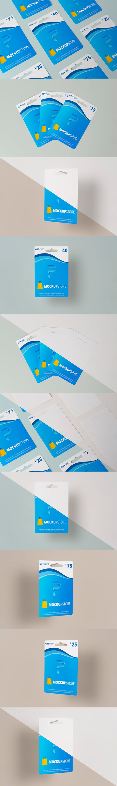 礼品卡模型样机 (PSD)