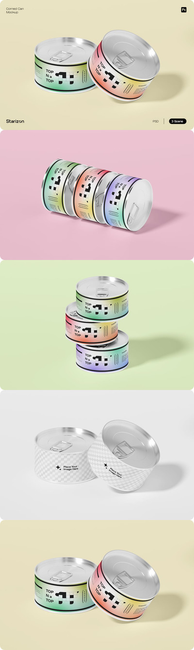 咸易拉罐模型样机 (PSD)