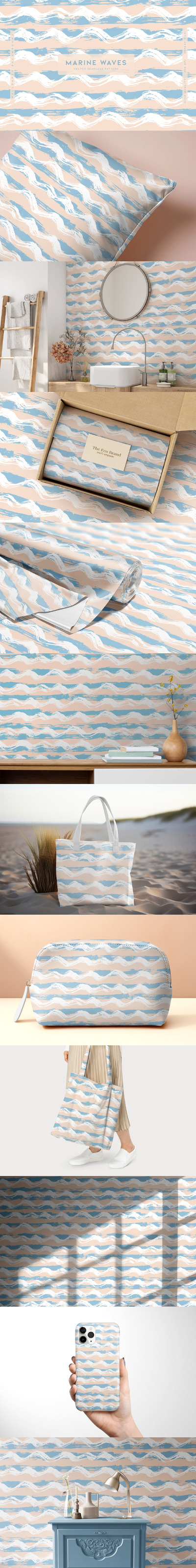 海浪图案 (AI,EPS,JPG,SVG)