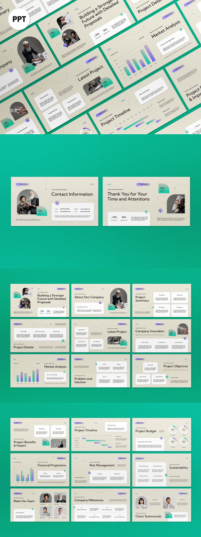 梯度项目建议橙色现代商务提案PPT (PPT,PPTX)