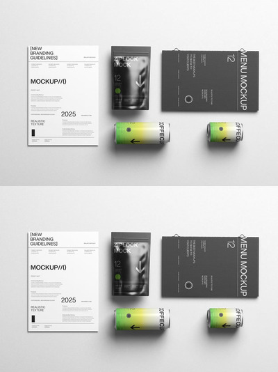 品牌身份包装模型样机 (PSD)