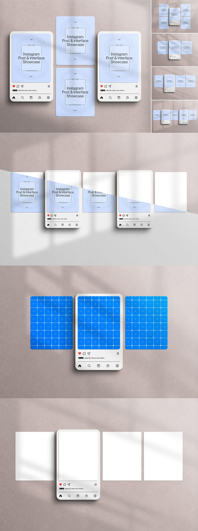 Instagram 文章模型样机 (PSD)