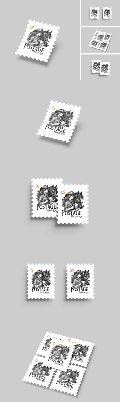 邮票设计模型样机 (PSD)