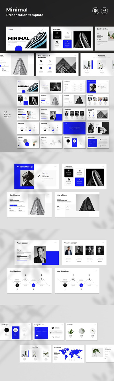 极简主义PPT模板 (PPTX)