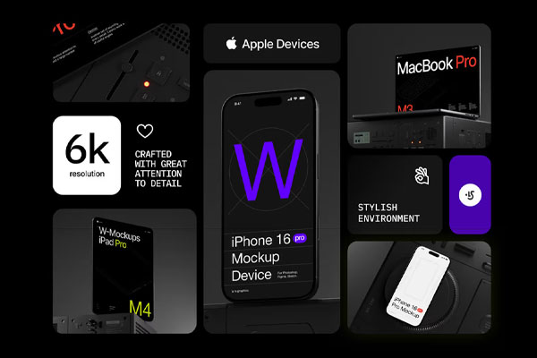[2.8GB] 2025年6月苹果最新设备合集（iPhone,Macbook Pro,iPad Pro）(PSD,Sketch,Fig)