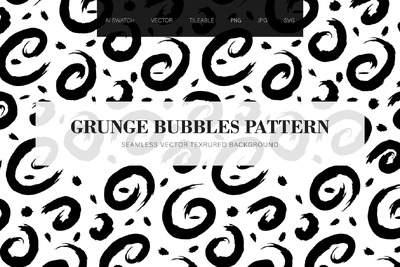 黑色的刷子无缝图案 (AI,EPS,JPG,PNG,SVG)