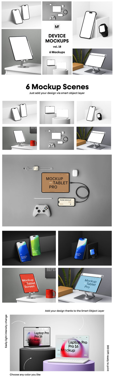 电子设备笔记本电脑模型第18卷样机 (PSD)